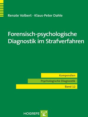 cover image of Forensisch-psychologische Diagnostik im Strafverfahren